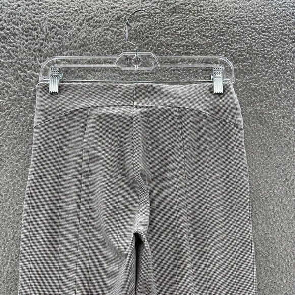 LOFT Pants Women's 0 Gray Stretch Hounds Tooth Ankle Zip Casual Pants Ladies 0 - Picture 12 of 14